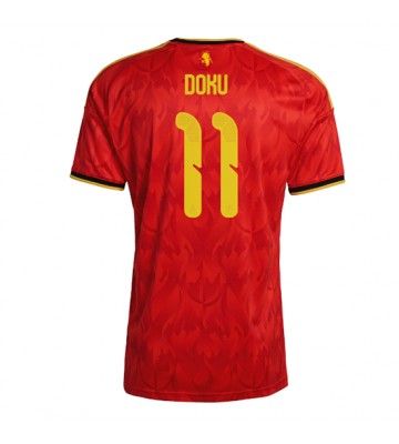 Belgien Jeremy Doku #11 Replika Hemmatröja VM 2026 Kortärmad